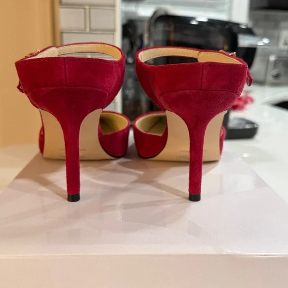 Nine West Women’s Daniela Buckle Strap Stiletto Pumps - Picture 6 of 10